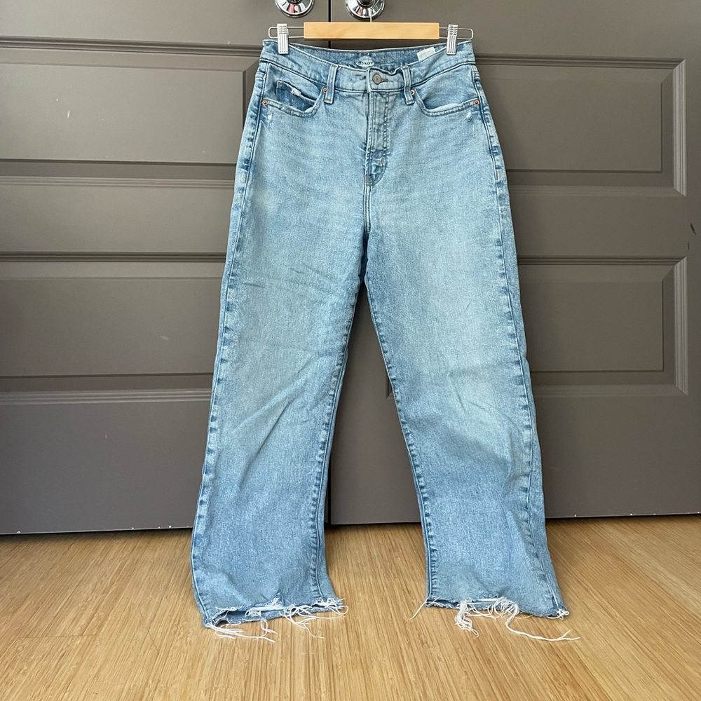 Old Navy Sky-Hi Straight Blue Jeans